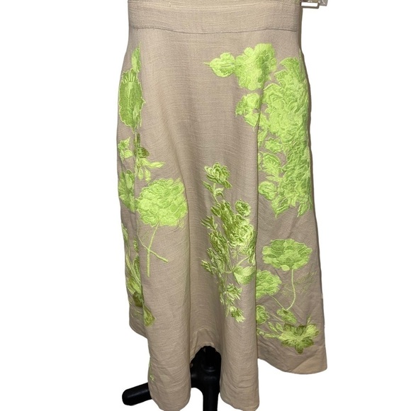 NWT Anthropologie Floral Embroidered Midi Dress Size 2 - Picture 8 of 16